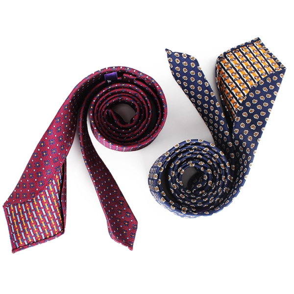 Dacheng Wholesale Novelty No Tipping Gravata Floral Jacquard Necktie Mens 100% Silk Tie