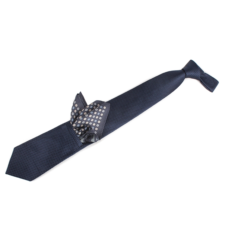 Dacheng New Special Silk Jacquard Weave Pocket Cravate Gravatas Ties For Men 