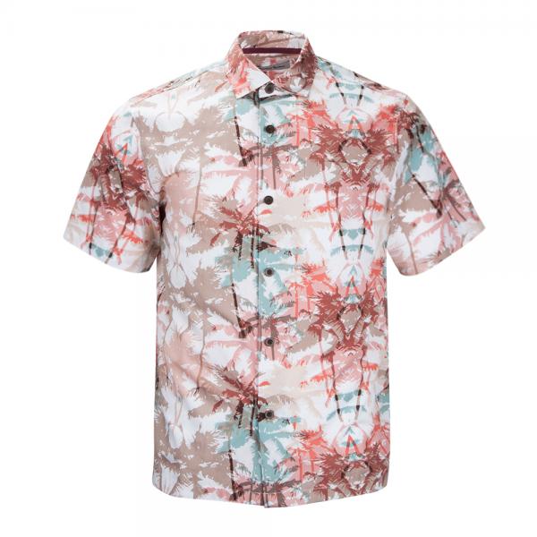 Men's Relaxed-Fit 100% Cotton Hawaiian Shirt
